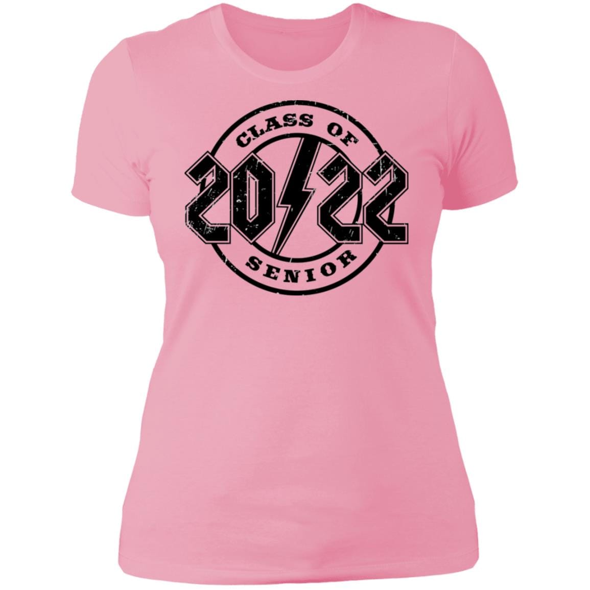 GeckoCustom class of 2022 rock style senior White Senior Women Tee / Light Pink / X-Small