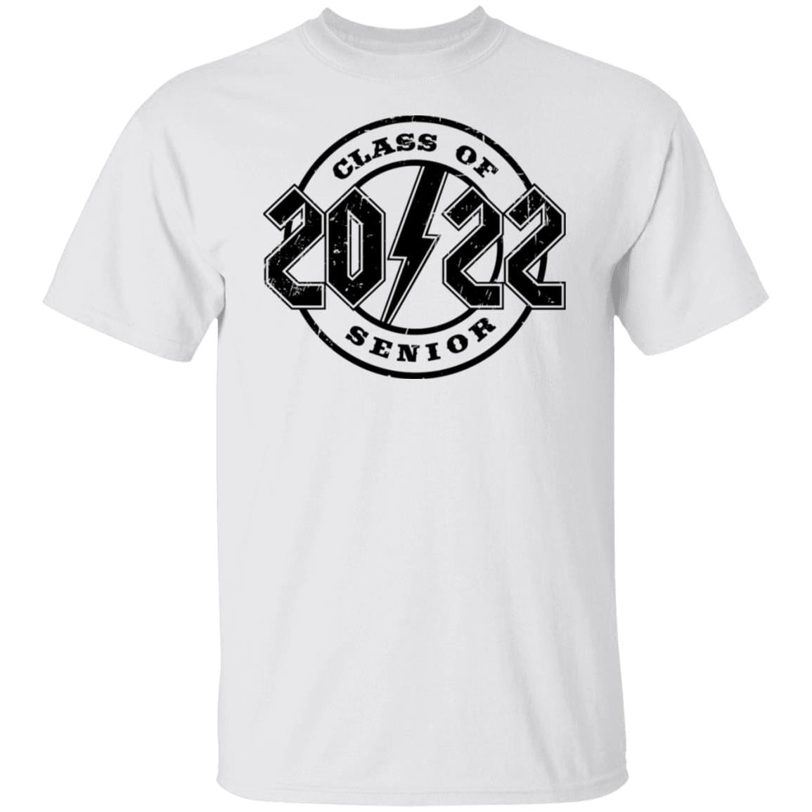 GeckoCustom class of 2022 rock style senior White Senior Basic Tee / White / S