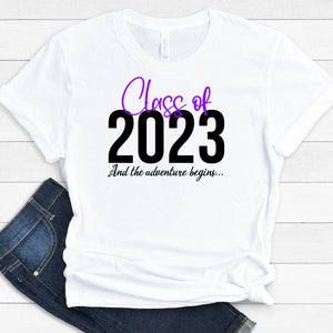 GeckoCustom Class of 2023 And The Advanture Beginning Shirt Graduation Gift HN590