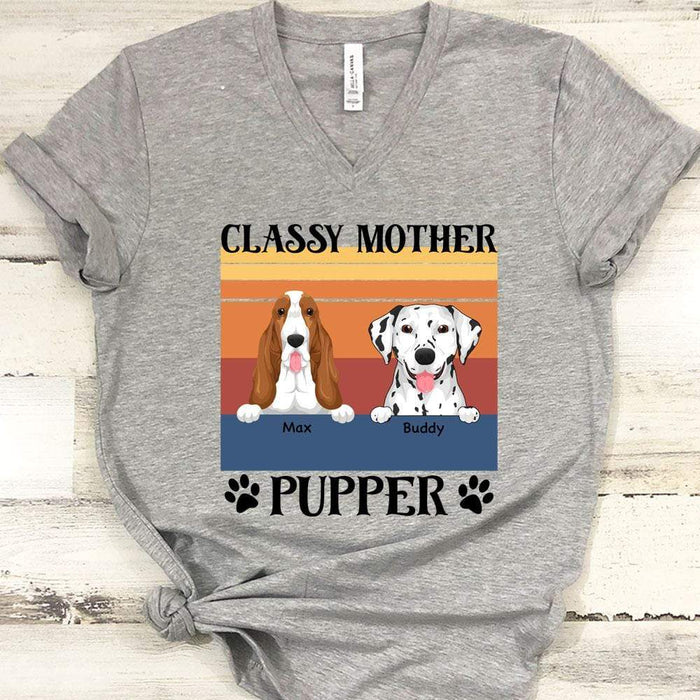 GeckoCustom Classy Mother Pupper Dog Shirt