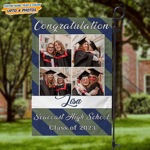 GeckoCustom Congratulation Graduation Garden Flag HN590