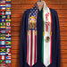 GeckoCustom Country Flag Class of 2023 Stoles Sash, Graduation Gift, Senior Gift HN590 6 Inch x 72 Inch / Silk / Triangle Stoles