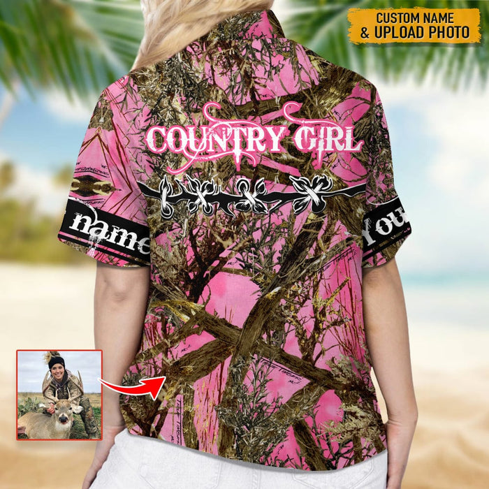 GeckoCustom Country Girl Hunting Hawaii Shirt T286 HN590