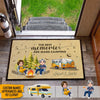 GeckoCustom Couple Camping Doormat HN590