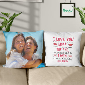 GeckoCustom Couple Throw Pillow HN590