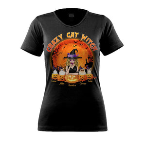 GeckoCustom Crazy Cat Witch Cat Shirt N304 HN590