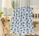 GeckoCustom Custom Dog Paw Blanket, Personalized Name, Gift For Dog Lover, HN590 VPS Cozy Plush Fleece 30 x 40 Inches (baby size)