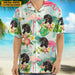 GeckoCustom Custom Dog Photo Men's Hawaii Shirt N304 HN590