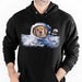 GeckoCustom Custom Dog Photo Shirt, Dog Astronaut Photo Shirt, Custom Image Shirt Pullover Hoodie / Black Colour / S