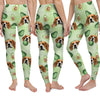 GeckoCustom Custom Dog Photo With Accessory Pattern Legging Set N304 889138