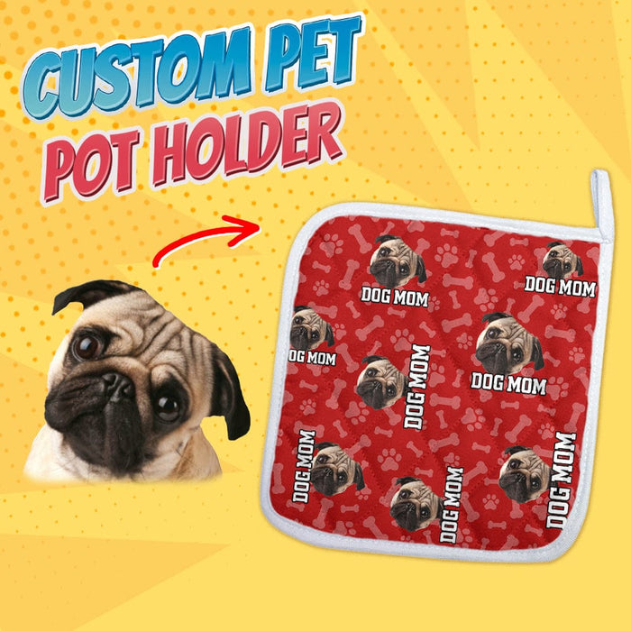 GeckoCustom Custom Dog Photo With Accessory Pattern Oven Mitt K228 889008 1 Pot Holder