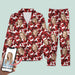 GeckoCustom Custom Face Photo Camo Background Pajamas For Christmas Gift N304 HN590 For Kid / Combo Shirt And Pants / 3XS