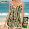 GeckoCustom Custom Face Photo Sleeveless Romper N304 889128