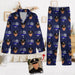 GeckoCustom Custom Face Photo Thin Line Flag Thin Blue Line Pajamas N369 HN590 For Adult / Combo Shirt And Pants (Favorite) / XS