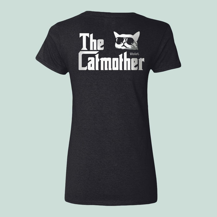 GeckoCustom Custom Name The Catmother Front Shirt N304 889041 Women Tee / Black Color / S