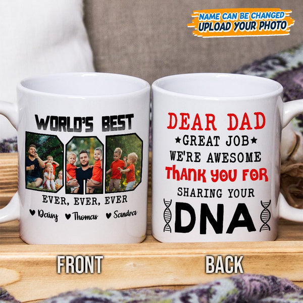 Custom Photo Best Dad Ever Ever Ever Mug NHS87 889122