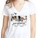 GeckoCustom Custom Photo Best Mom Ever Ever Bright Shirt N304 889127 Women V-neck / V White / S