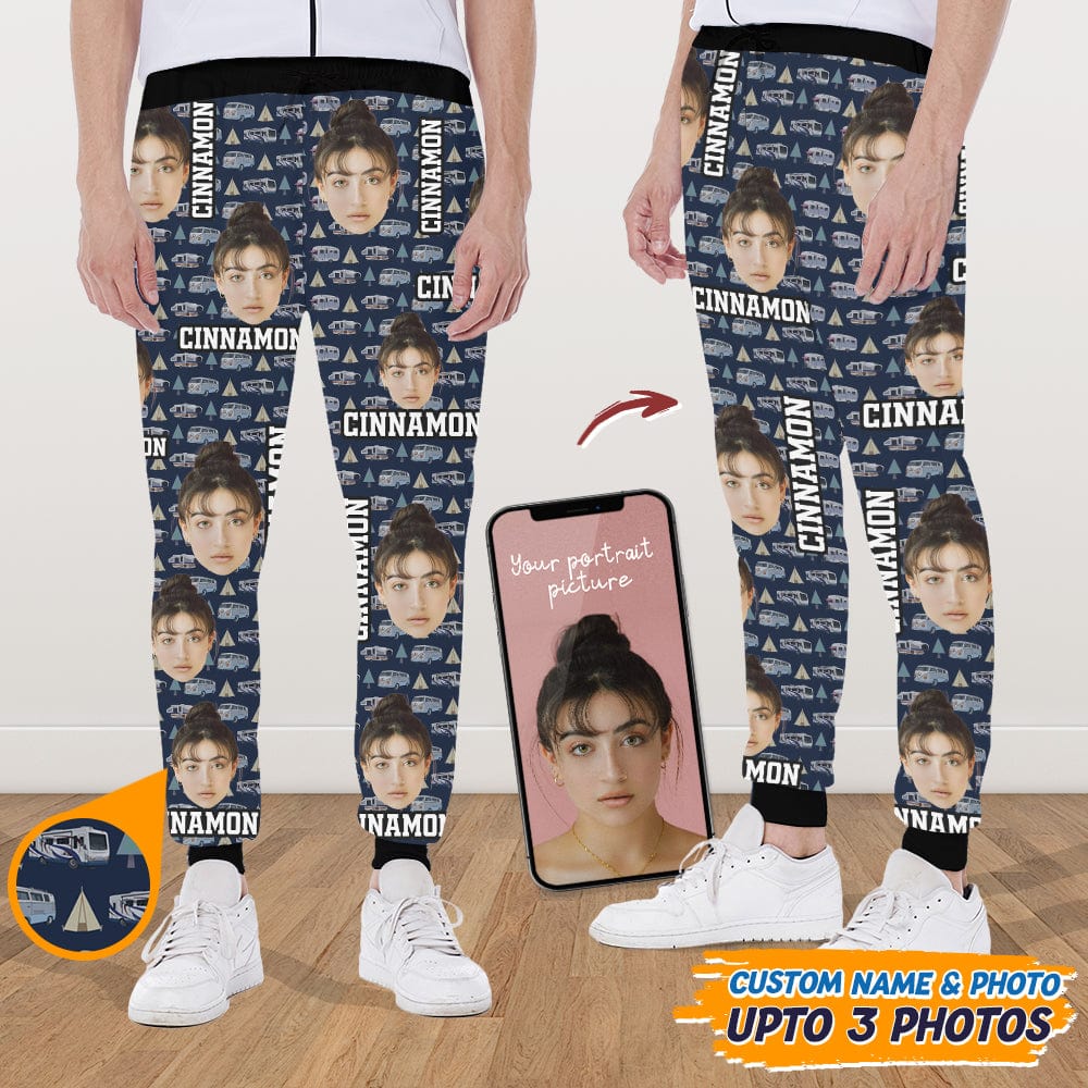 GeckoCustom Custom Photo Camping Car Pattern SweatPants K228 HN590