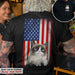 GeckoCustom Custom Photo Cat America Flag Cat Shirt N304 HN590