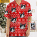 GeckoCustom Custom Photo Cat Christmas Snow Cat Hawaii Shirt N304 HN590