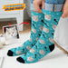 GeckoCustom Custom Photo Cat Tie Dye Socks N304 HN590