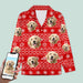 GeckoCustom Custom Photo Christmas Dog Pajamas N304 HN590 For Adult / Only Shirt / XS