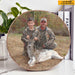 GeckoCustom Custom Photo Couple Hunting Wood Slice T368 HN590