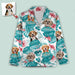 GeckoCustom Custom Photo Dog and Cat Pajamas Christmas T286 HN590 For Adult / Only Shirt / XS
