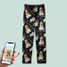 GeckoCustom Custom Photo Dog Cat A Simple Woman Pajamas N304 HN590 For Adult / Only Pants / XS
