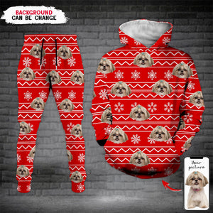 GeckoCustom Custom Photo Dog Cat For Christmas Gift Hoodie&Sweatpants N369 HN590