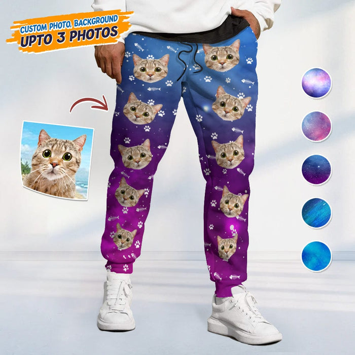 GeckoCustom Custom Photo Dog Cat Galaxy Pet Sweatpants T368 HN590