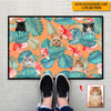 GeckoCustom Custom Photo Dog Cat Hawaiian Doormat N304 HN590
