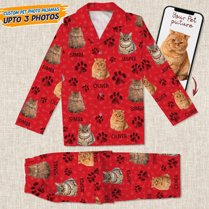 GeckoCustom Custom Photo Dog Cat Paw For Dog Cat Lover Pajamas T286 HN590