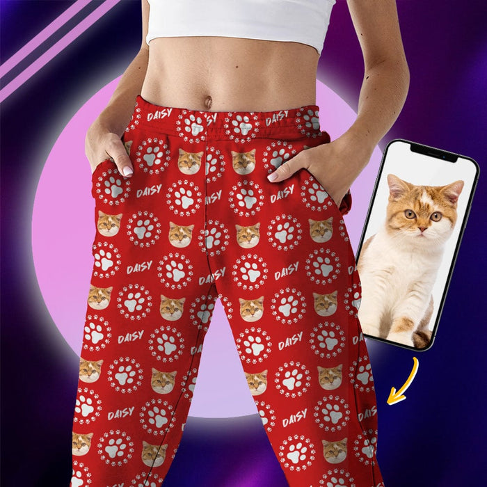GeckoCustom Custom Photo Dog Cat Paw Pajamas Christmas Gift K228 HN590 For Adult / Only Pants / XS