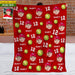 GeckoCustom Custom Photo Dog Cat With Softball Pattern Blanket T286 HN590