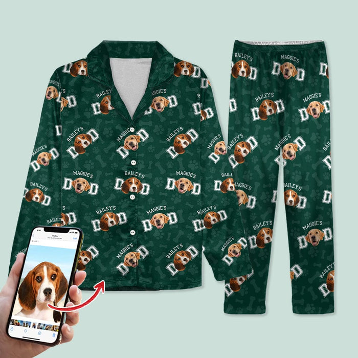 GeckoCustom Custom Photo Dog Dad Dog Mom Pajamas N304 HN590 For Kid / Combo Shirt And Pants / 3XS