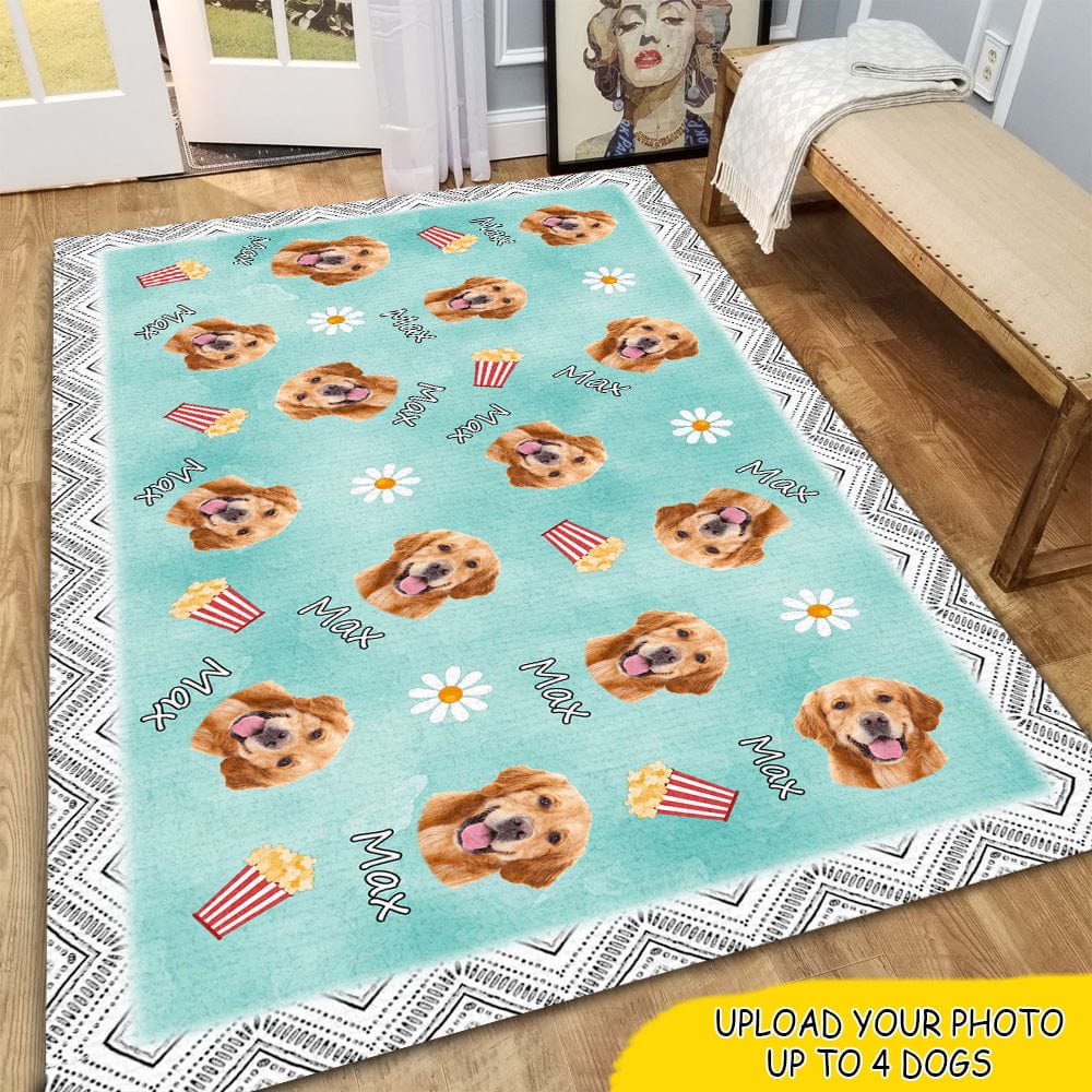 GeckoCustom Custom Photo Dog Lover Gift Indoor Rug, HN590