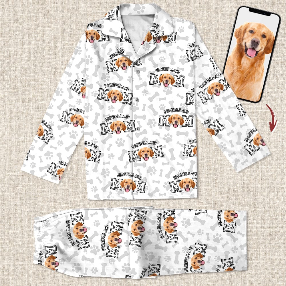 GeckoCustom Custom Photo Dog Mom And Dad Pajamas K228 889025 For Kid / Combo Shirt And Pants (Favorite) / 3XS