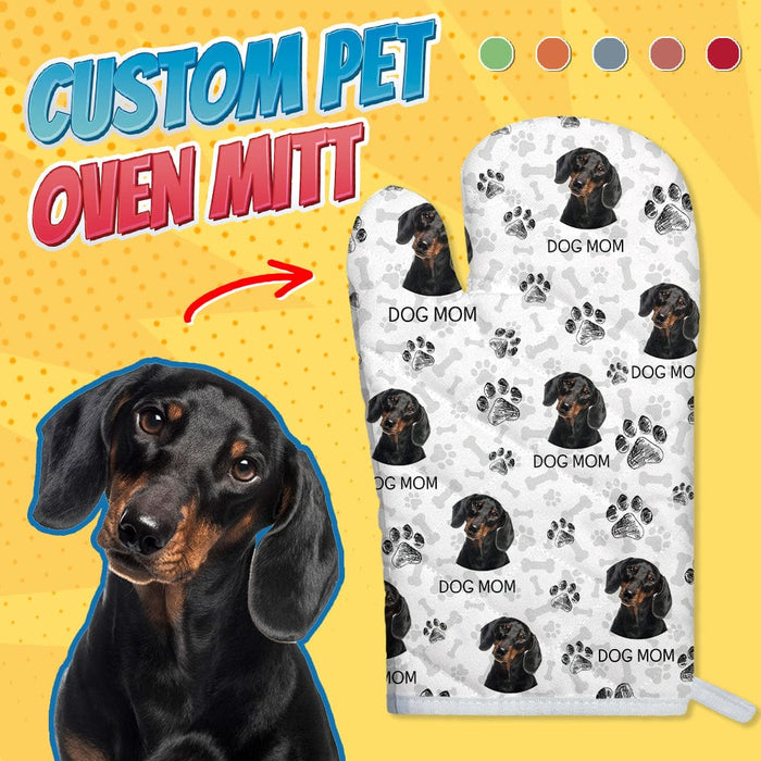 GeckoCustom Custom Photo Dog Paw For Dog Lovers Oven Mitt K228 889016