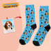GeckoCustom Custom Photo Dog Tie Dye Socks N304 HN590