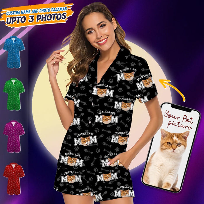 GeckoCustom Custom Photo For Cat Dad Cat Mom Short Pajamas K228 889029