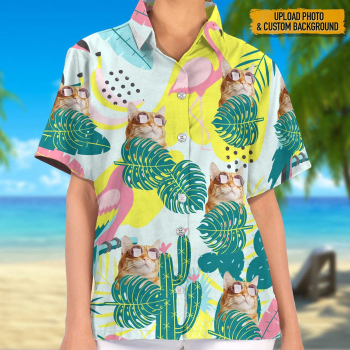 GeckoCustom Custom Photo For Cat Lover Hawaii Shirt N304 HN590