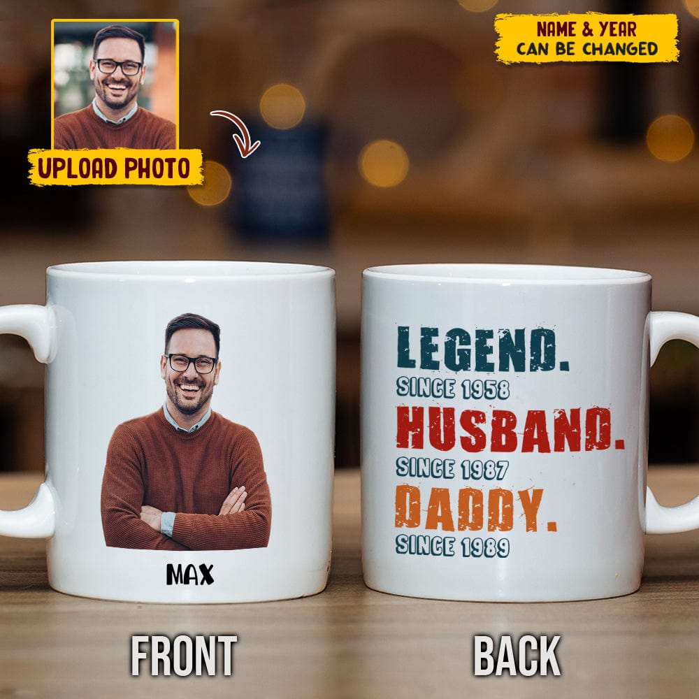 GeckoCustom Custom Photo Grandma Legend Family Mug N304 HN590