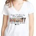 GeckoCustom Custom Photo Happy 1st Mother's Day Mummy Bright Shirt N304 889034 Women V-neck / V White / S