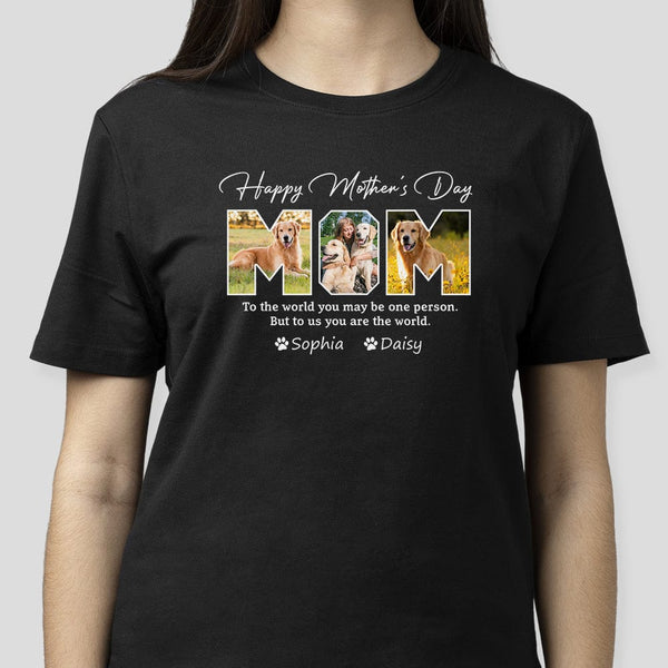 Custom Photo Happy Mother's Day To Dog Mom Shirt K228 889099