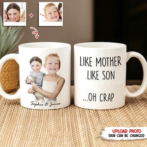 GeckoCustom Custom Photo Like Mother Like Child Family Mug N369 HN590