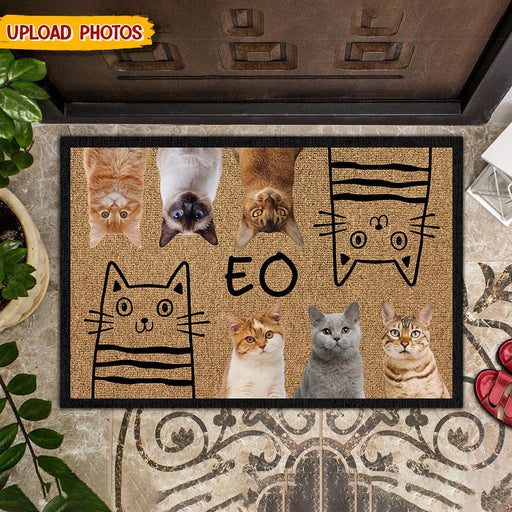 GeckoCustom Custom Photo Meow Cat Doormat N304 889165