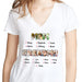 GeckoCustom Custom Photo Mom Grandma Bright Shirt N304 889056 Women V-neck / V White / S