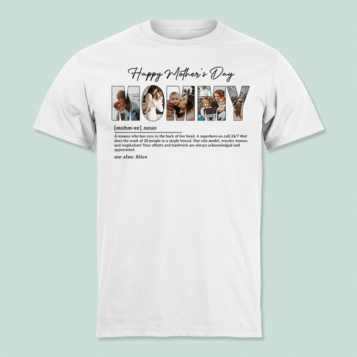 GeckoCustom Custom Photo Mother Definition Happy Mother's Day Bright Shirt N304 889047 Unisex T-Shirt / Sport Grey / S