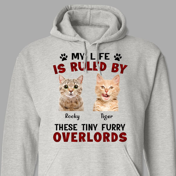 GeckoCustom Custom Photo My Life Is Ruined By A Tiny Furry Overlord Shirt N304 889143 Pullover Hoodie / Sport Grey Colour / S